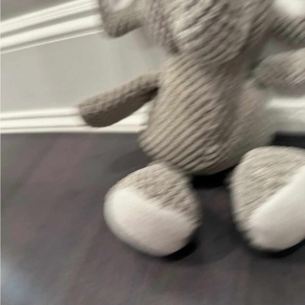 NWOT Go Dog Gray Elephant Plush Tough Dog Toy